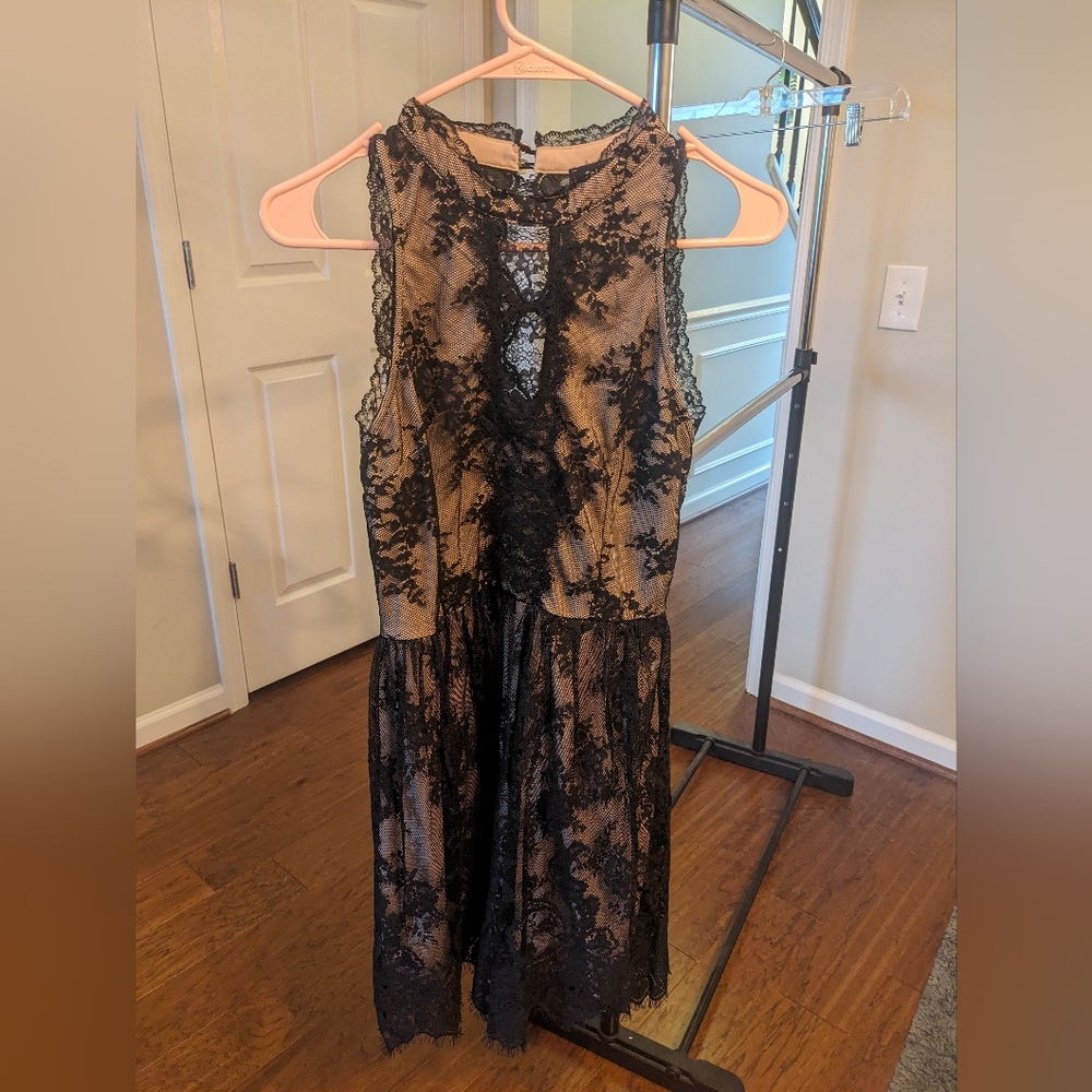 ASOS Black Lace Mini Dress